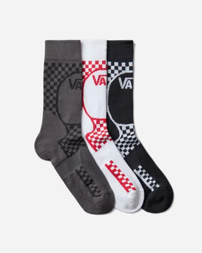 Vans Act Of Disagreement Checker Socks In Gray