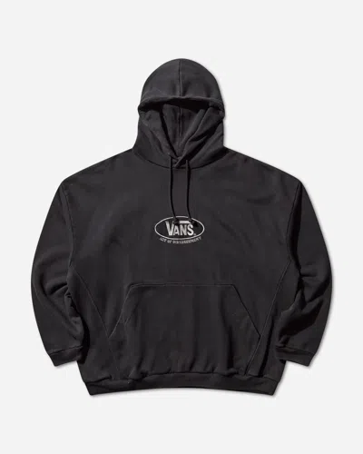 Vans Act Of Disagreement Oval Logo Hoodie Washed In Black