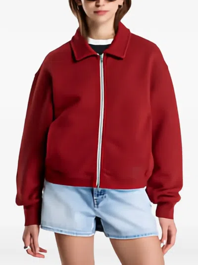 Vans Alanna Fleece Jacket In Red