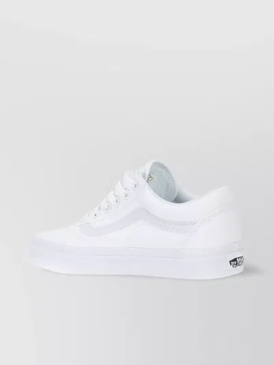 Vans Almond Toe Low-top Sneakers In White
