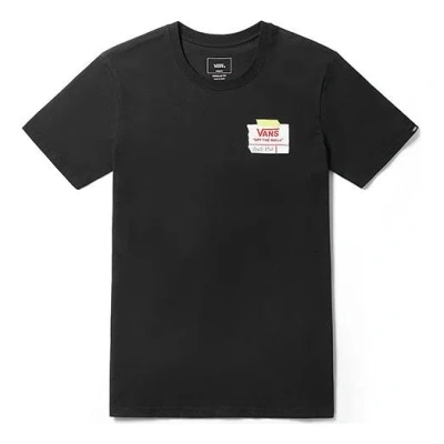 Vans Ap Diy Drop Short Sleeve Round Neck Couple Style Black