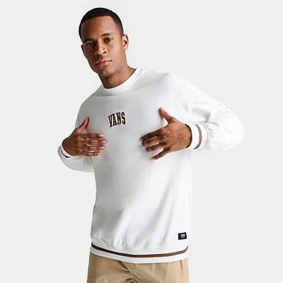 Vans Arch Logo Crewneck Sweatshirt In Marshmallow