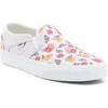 Vans Asher Butterfly Slip-on Sneaker In Butterfly Floral Blanc