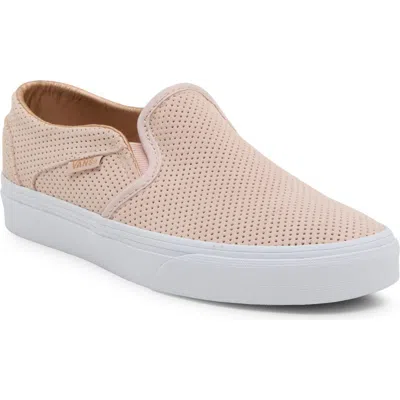 Vans Asher Perforated Slip-on Shoe In Multi