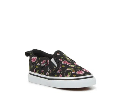 Vans Asher Slipon Sneaker Kids' In Black