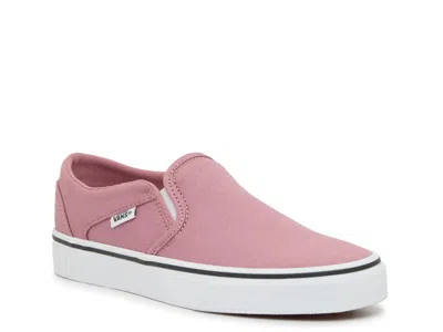 Vans Asher Slipon Sneaker In Pink