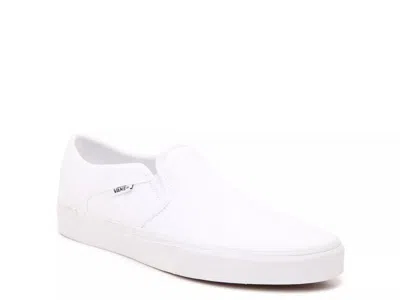 Vans Asher Slipon Sneaker In White
