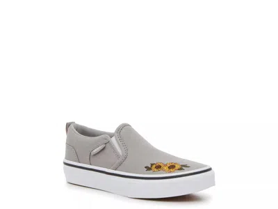 Vans Asher Sneaker Kids' In Gray
