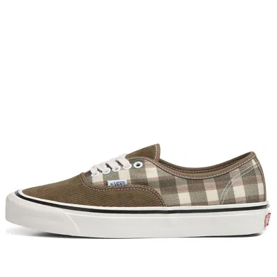 Vans Authentic 44 Dx 'anaheim Factory - Cord Plaid Walnut' In Brown