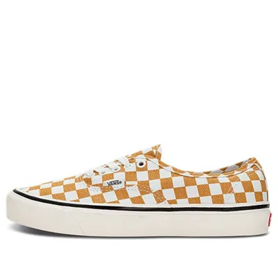 Vans Authentic 44 Dx Checkerboard 'honey Yellow' In Multi