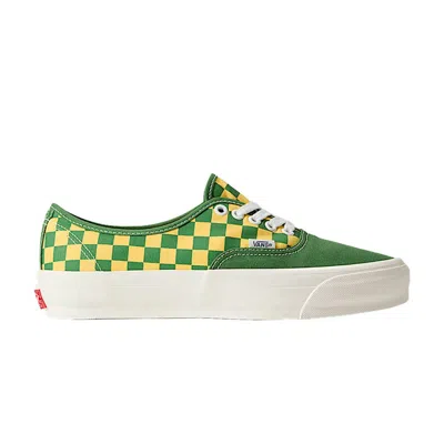 Pre-owned Vans Authentic 44 Lx 'checkerboard - Fairway Green Yellow' | Men's Size 5