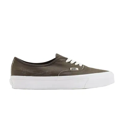 Pre-owned Vans Authentic 44 Lx Premium 'aged Leather Teak' | Green | Men's Size 10