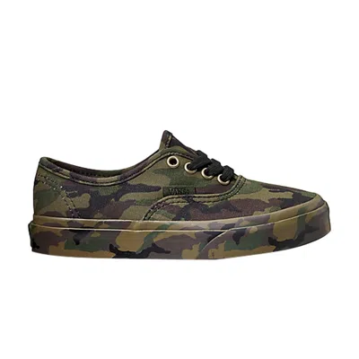 Pre-owned Vans Authentic Big Kids 'mono Print Camo' | Brown | Kid's Size 13.5