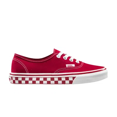 Pre-owned Vans Authentic 'checkerboard - Racing Red'