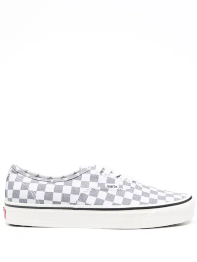 Vans Authentic Checkerboard-print Trainers In Grey