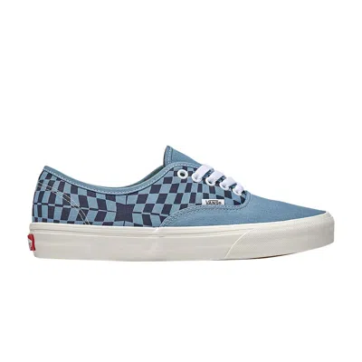 Pre-owned Vans Authentic 'color Theory - Warp Check Blue' | Men's Size 8.5