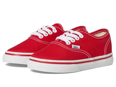 Vans Authentic Core (toddler) Kids Shoes Red : 3.5 Toddler M, Canvas