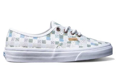 Pre-owned Vans Authentic Dx Tiles Leather (women's) Sneakers In White