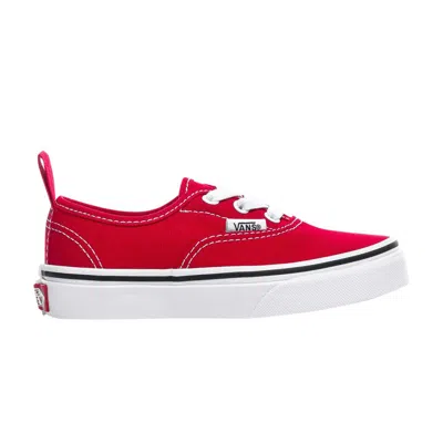 Pre-owned Vans Authentic Elastic Lace Little Kids 'racing Red' | Kid's Size 2.5