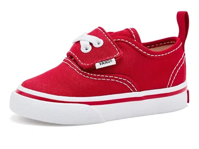Vans Authentic Elastic V (infant/toddler) Kid's Shoes Red : 8 Toddler M, Canvas