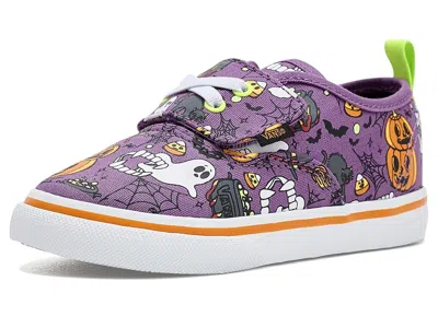 Vans Authentic Elastic V (toddler) Kid's Shoes Halloween: 5.5 Toddler M, Canvas In Multi
