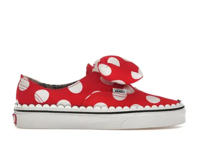 Pre-owned Vans Authentic Gore Disney Minnie Mouse Bow (women's) Sneakers In Minnie Mouses Bow/true White