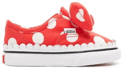 Pre-owned Vans Authentic Gore Disney Minnies Bow Sneakers In Minnie's Bow/true White