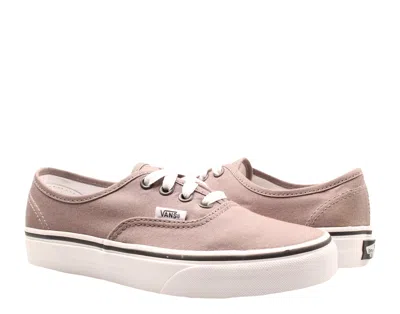 Vans Authentic Grey Pewter/black Classic Low Top Sneakers Vn000jrapbq In Pink