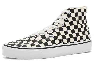 Vans Authentic Hi 2.0 Athletic Shoes Checkerboard Black/true White: Men's 8 - Women's 9.5 Medium