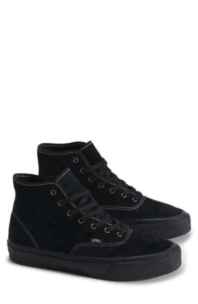 Vans Authentic Hi 2.0 Leather High Top Sneaker In Black