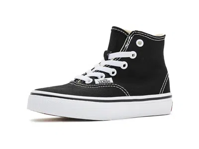 Vans Authentic Hi 2.0 Zip (little Kid) Kid's Shoes Black/true White: 13.5 Little Kid M In Multi
