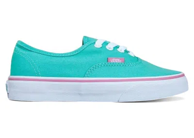 Pre-owned Vans Authentic Iridescent Eyelets (women's) Sneakers In Teal/florida Keys