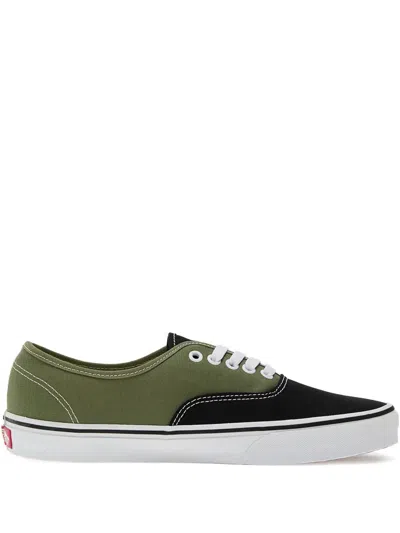 Vans Authentic Lace-up Fastening Sneakers In Green