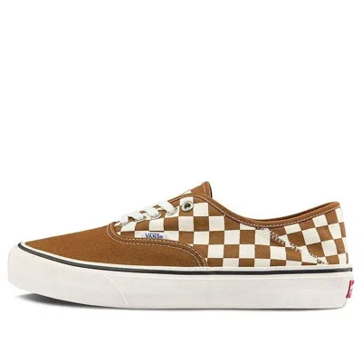 Vans Authentic Low Tops Casual Skateboarding Shoes Unisex Brown White
