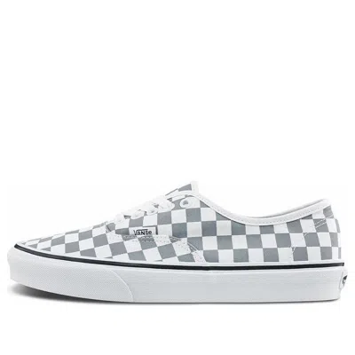 Vans Authentic Low Tops Casual Skateboarding Shoes Unisex Gray White In Multi