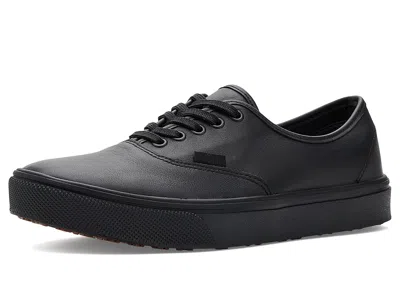 Vans Authentic Made For The Makers Slip Resistant Shoe - Series Iii Shoes Leather Black/black/gum :