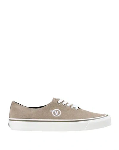 Vans Authentic One Piece Dx Man Sneakers Light Brown Size 8 Soft Leather In Beige