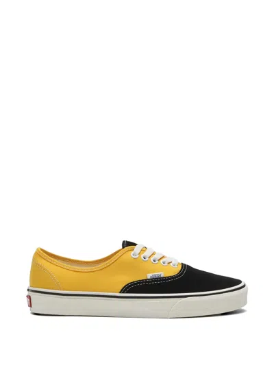Vans Authentic Panelled Sneakers In Yellow