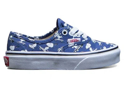 Pre-owned Vans Authentic Peanuts Snoopy Skating Sneakers In Blue