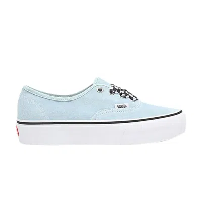Pre-owned Vans Authentic Platform 2.0 'checkerboard Lace - Cool Blue'