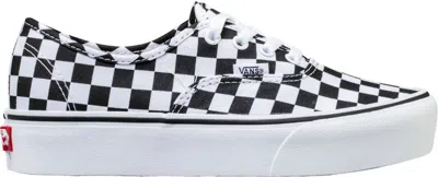 Pre-owned Vans Authentic Platform (women's) Sneakers In Checkerboard/true White