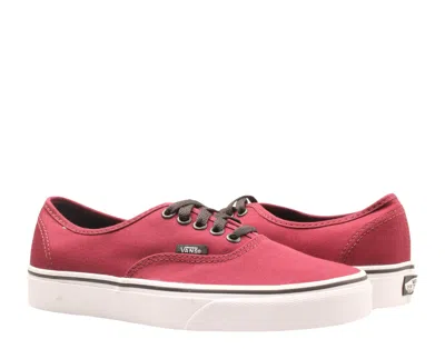 Vans Authentic Port Royale/black Classic Low Top Sneakers Vn000qer5u8 In Red