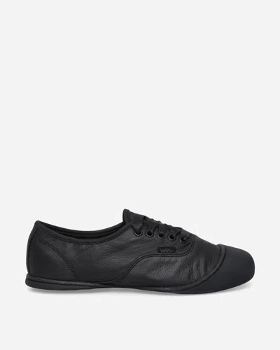 Vans Authentic Prima Leather Sneakers In Black