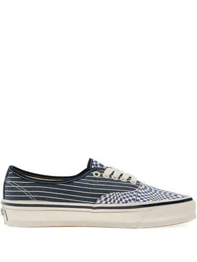 Vans Checkerboard Striped Trainers In Blue