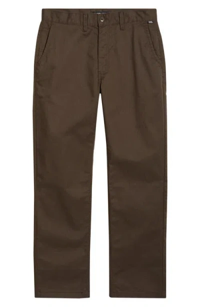 Vans Authentic Relaxed Stretch Chinos In Brown