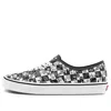 Vans Authentic Retro Casual Skate Shoes Unisex Black White Grid Printing In Multi