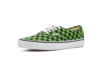 Vans Authentic Skate Shoes Checkerboard Green/black :