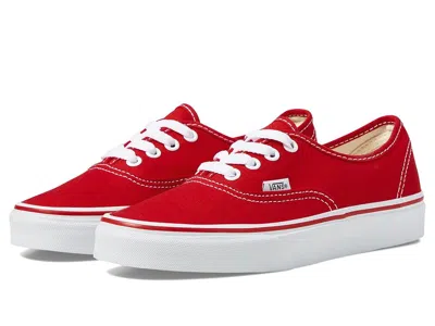 Vans Authentic Skate Shoes Red : In Multi