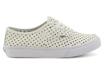 Pre-owned Vans Authentic Slim Perf Stars (women's) Sneakers In White