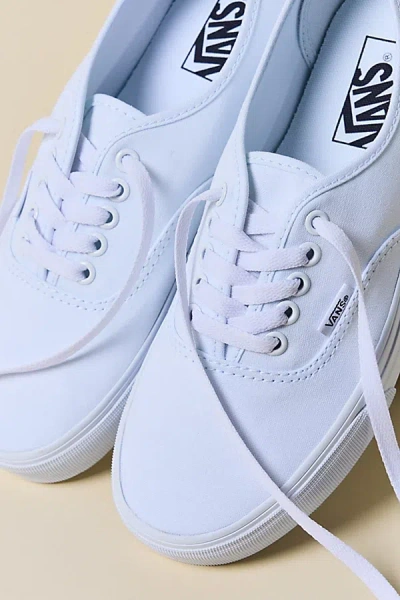 Vans Authentic Sneaker In White At Urban Outfitters In Blue